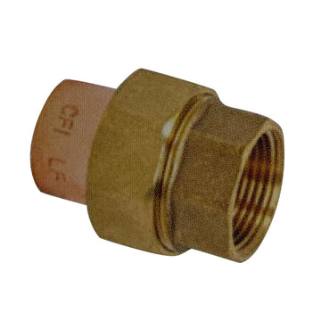 1/2" Union C x F, Copper + Brass + Brass, Lead Free