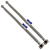 Eastman SS Corrugated Water Softener Connector, 24" Long, 3/4" FIP x 1" FIP [2 PACK]