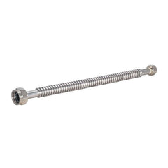 Eastman 24 inch corrugated stainless steel water softener connector, 3/4 inch FIP x 1 inch FIP