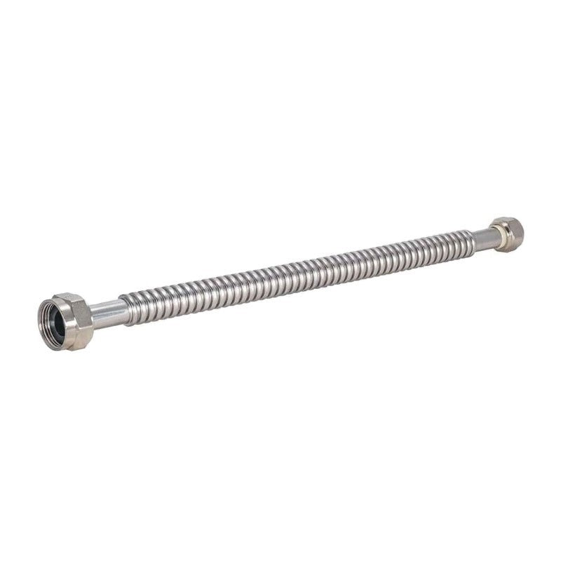 Eastman 24 inch corrugated stainless steel water softener connector, 3/4 inch FIP x 1 inch FIP