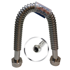 24 inch x 1 inch FIP Eastman corrugated stainless steel water flex connector