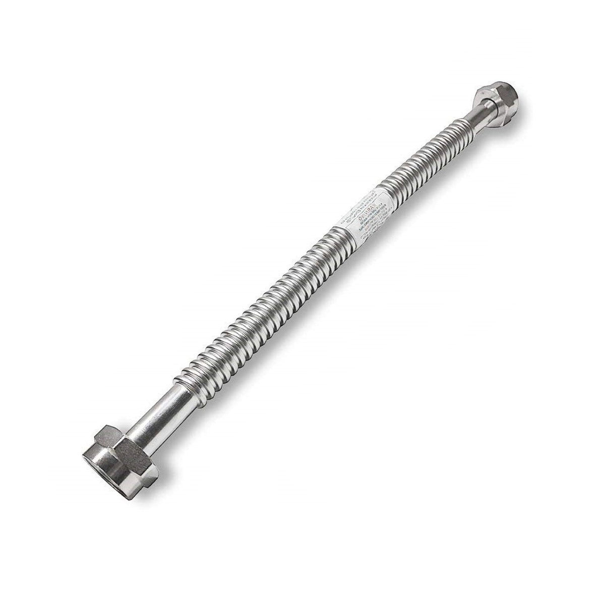 24 inch x 1-1/4 inch FIP corrugated stainless steel water heater flex connector