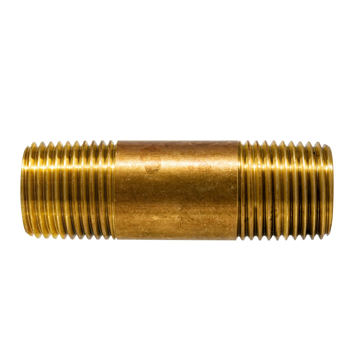 2-1/2 inch x 1/2 inch MIP Red Brass Nipple, Lead Free - view 6