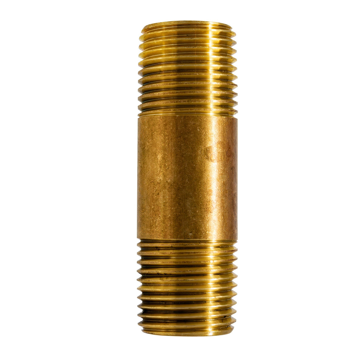 2-1/2 inch x 1/2 inch MIP Red Brass Nipple, Lead Free - view 7