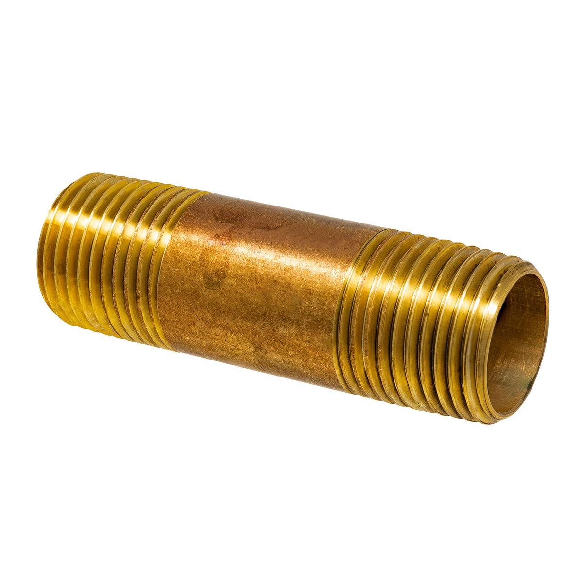 1/2 inch x 3 inch Length Red Brass Nipple, Lead Free - view 4