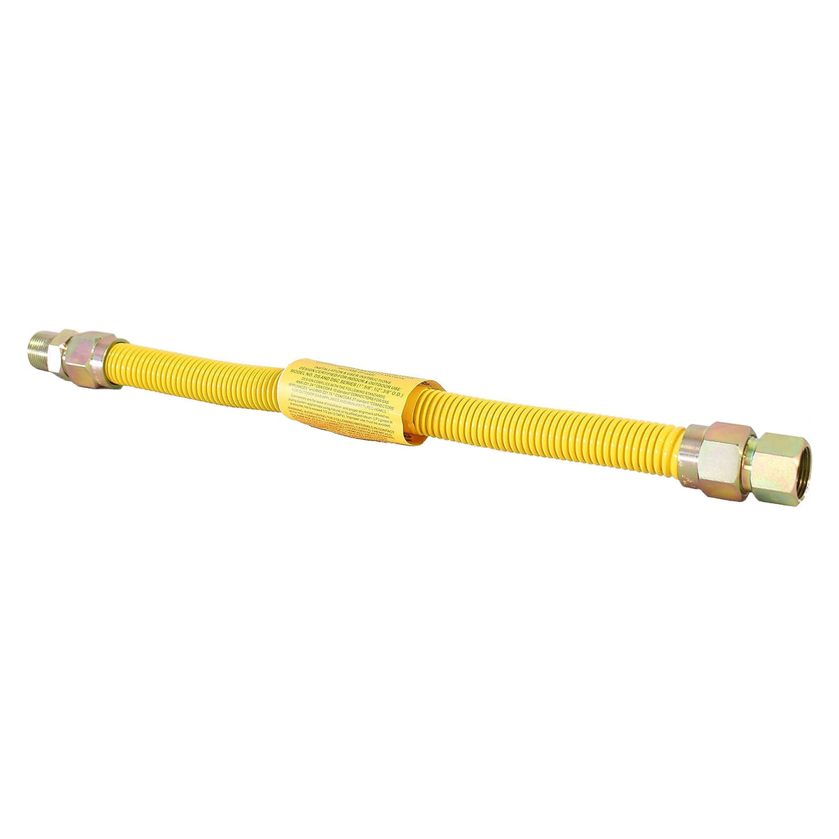 1/2 inch OD x 60 inch, 1/2 inch FIP x 1/2 inch MIP Epoxy Coated Stainless Steel Gas Connector, CSA