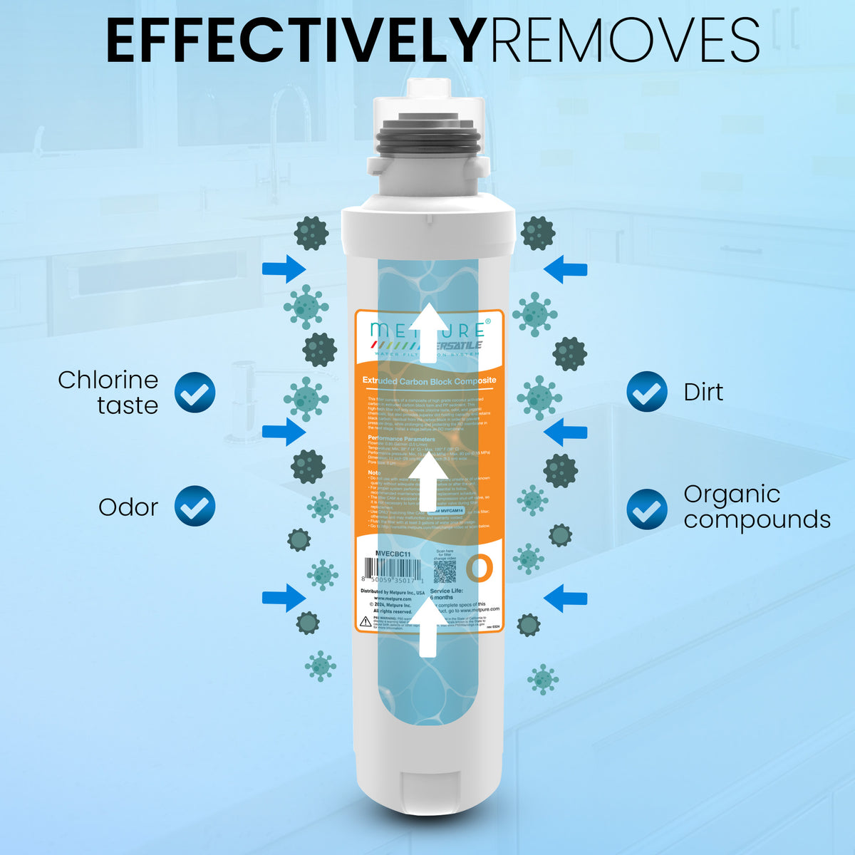 Metpure Perfect Match kit: reverse osmosis system, RO faucet, kitchen faucet and soap dispenser