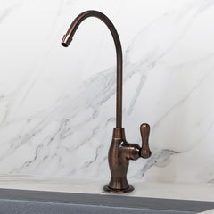 Metpure vase style non-air gap reverse osmosis faucet in antique wine