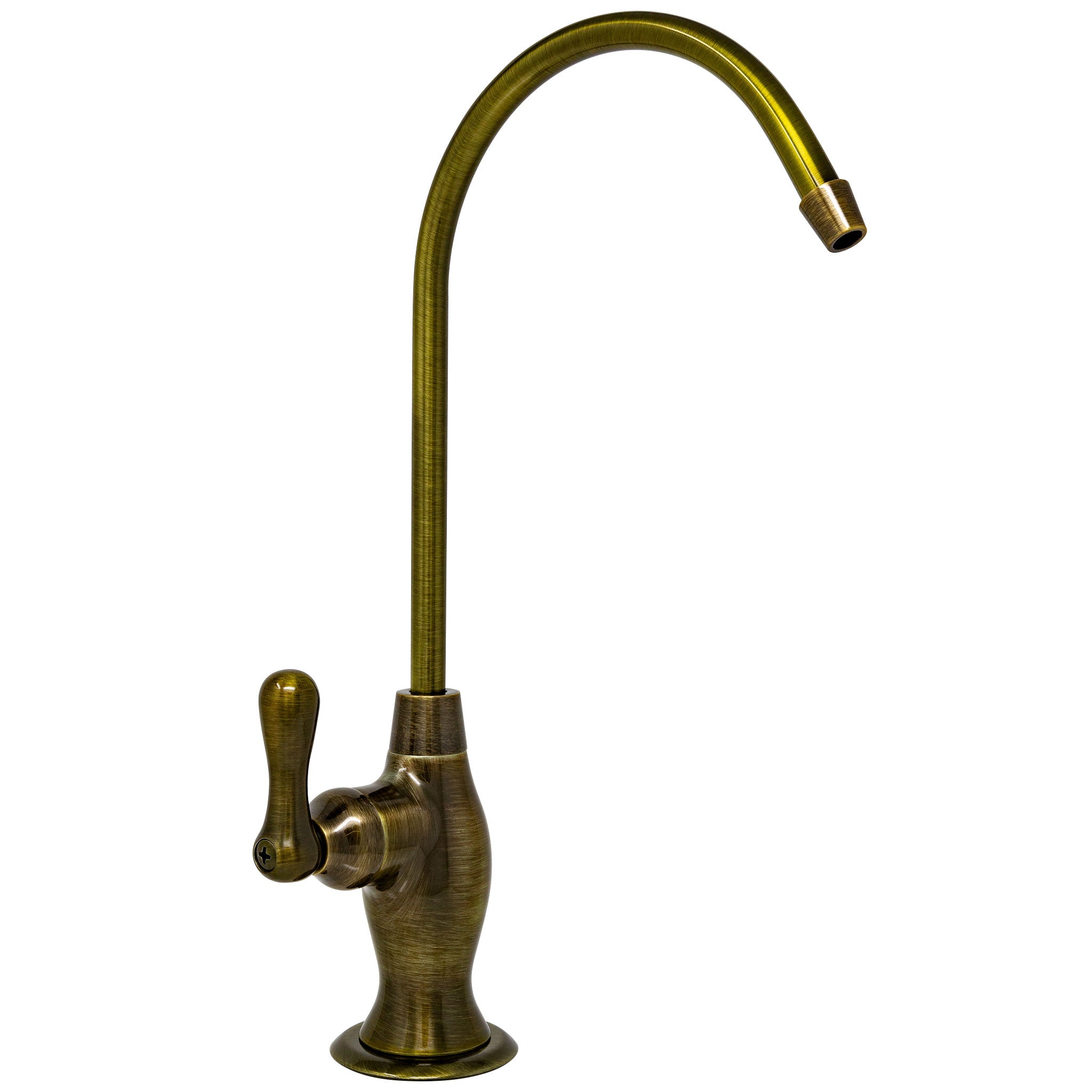 Water Filtration Faucet Vase Style Antique Brass Reverse Osmosis Non Air Gap. Certified by NSF.