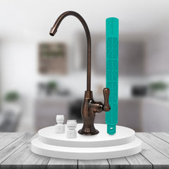 Metpure Vase Style Non-Air Gap RO Faucet Kit with Wrench & 1/4 inch + 3/8 inch OD Adapters, NSF - view 124