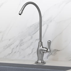 Metpure vase style non-air gap reverse osmosis faucet kit with faucet wrench and adapters