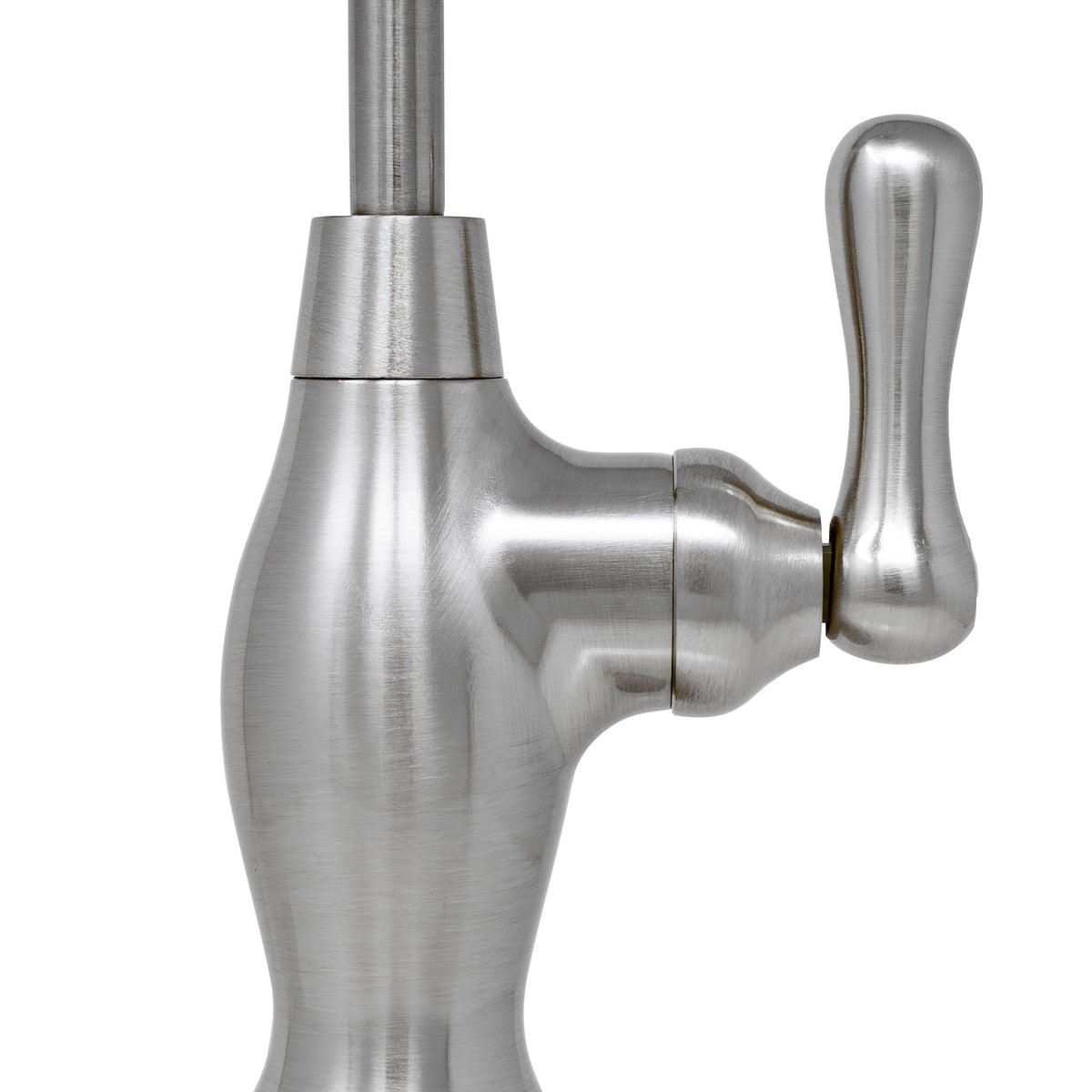Metpure vase style non-air gap reverse osmosis faucet in brushed nickel