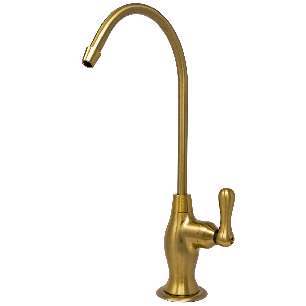 Metpure vase style non-air gap reverse osmosis faucet in brushed gold