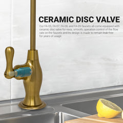 Metpure Vase Style Non-Air Gap RO Faucet Kit with Wrench & 1/4 inch + 3/8 inch OD Adapters, NSF - view 40