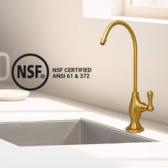 Metpure Vase Style Non-Air Gap RO Faucet Kit with Wrench & 1/4 inch + 3/8 inch OD Adapters, NSF - view 70