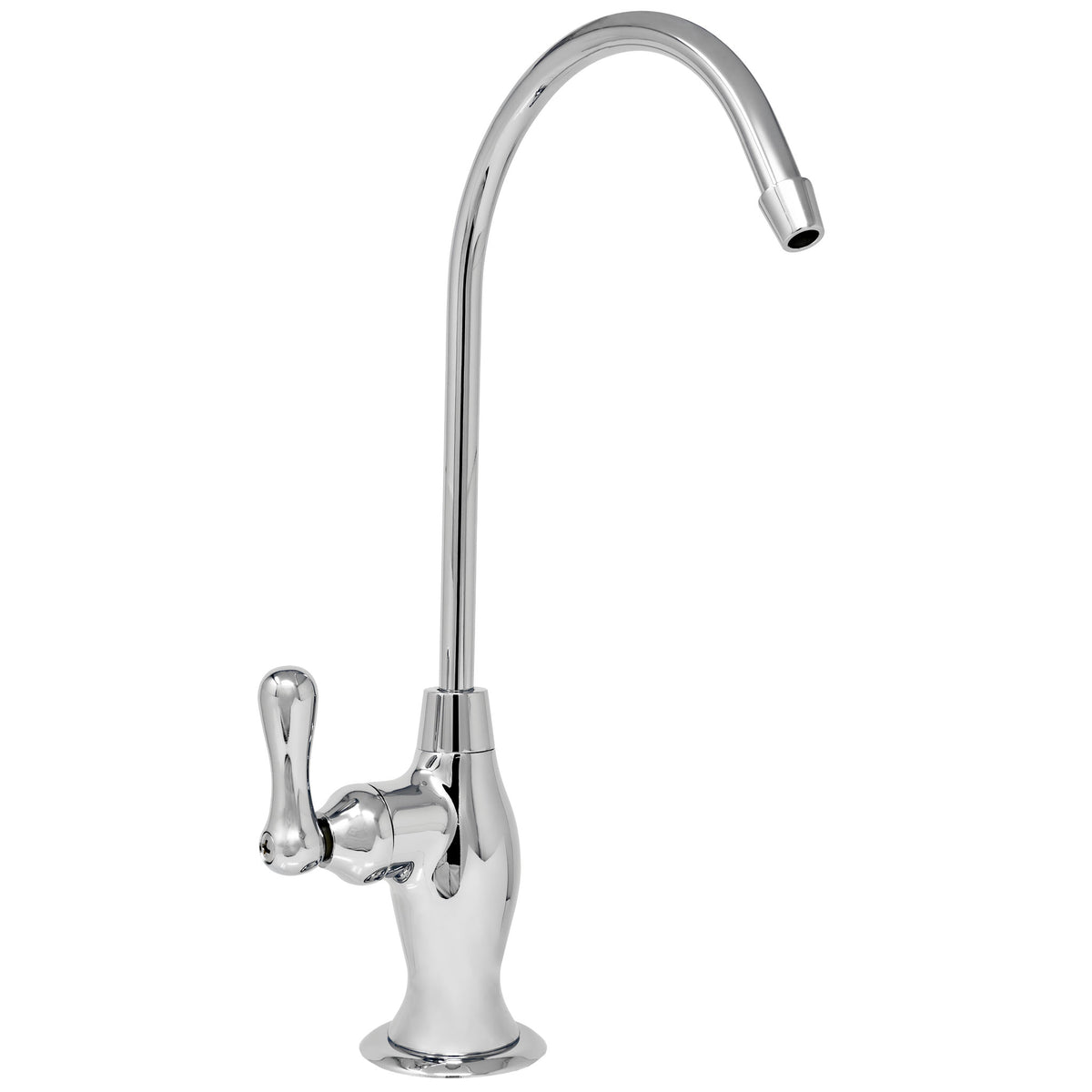 Metpure vase style air gap reverse osmosis faucet kit with pre-installed drain tubes