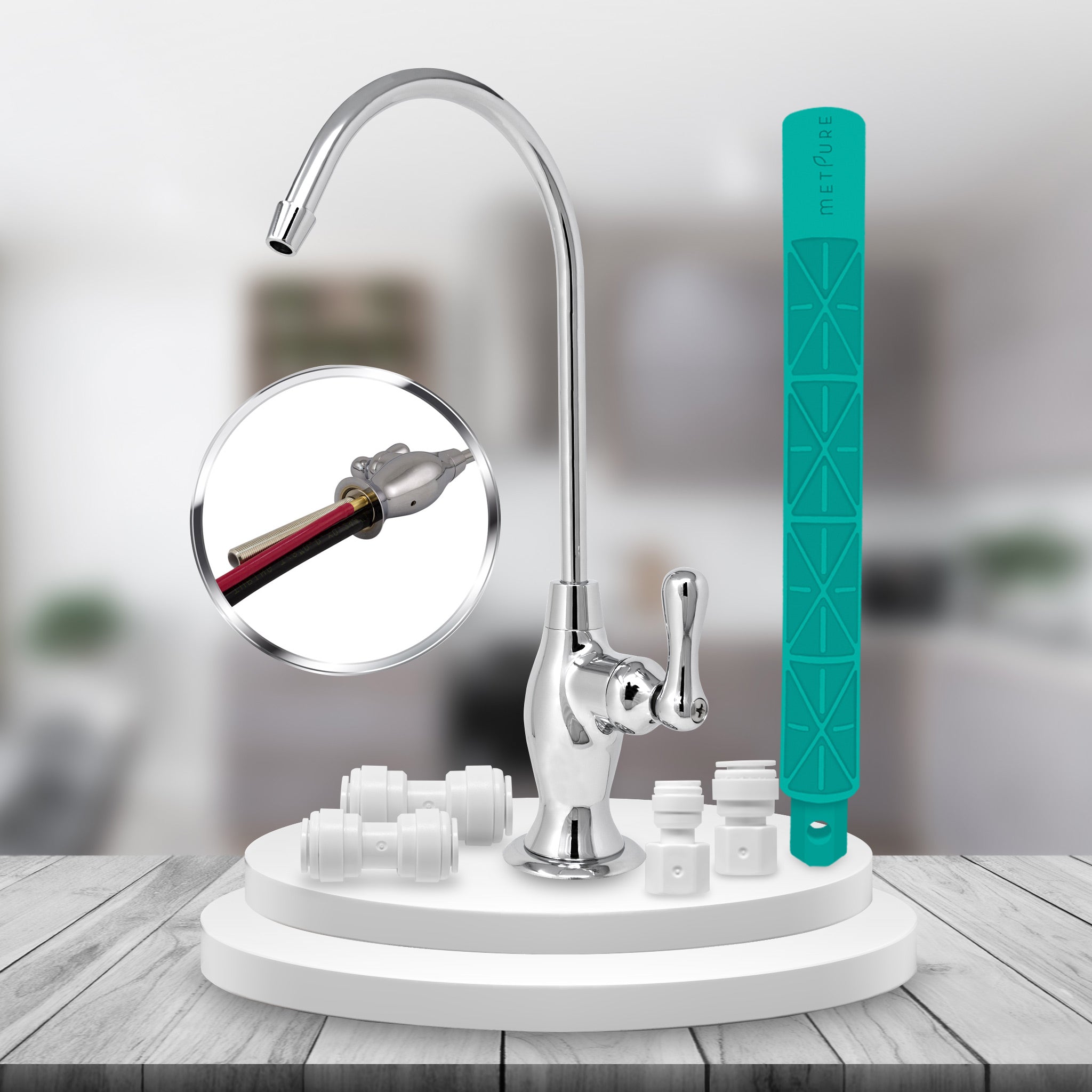 コレクション airpure Vase Air Gap RO Faucet Kit with Pre-Installed Drain Tubes
