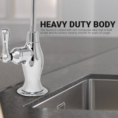 Metpure Vase Style Non-Air Gap RO Faucet Kit with Wrench & 1/4 inch + 3/8 inch OD Adapters, NSF - view 61
