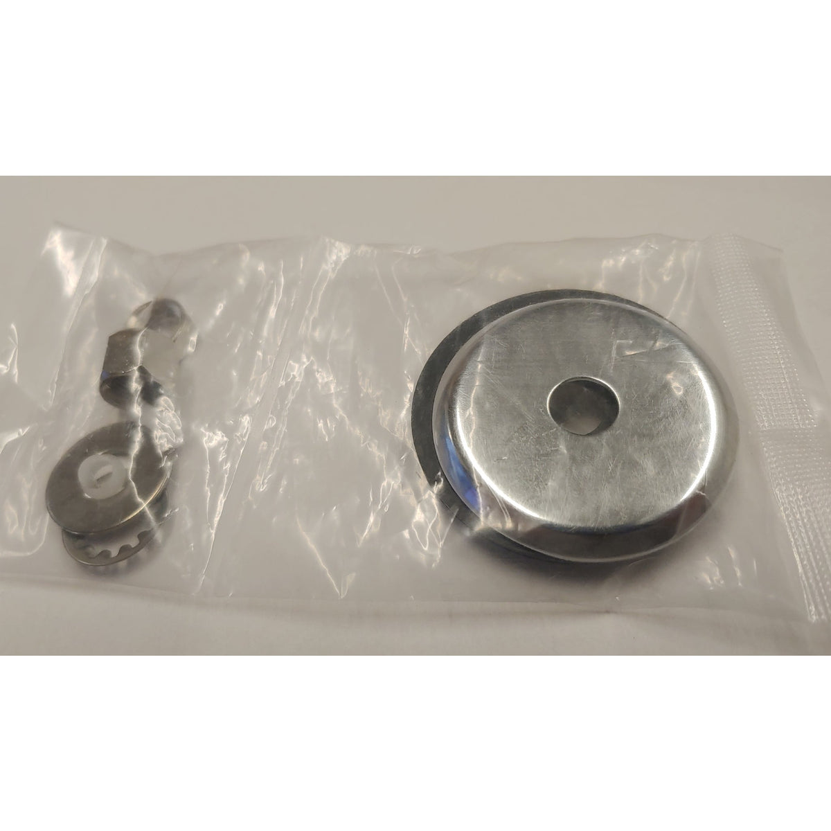 Chrome escutcheon plate and mounting hardware pack for Metpure FA-05 RO faucet
