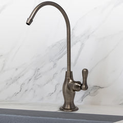 Metpure vase style non-air gap reverse osmosis faucet in gunpowder grey