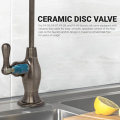 Metpure Vase Style Non-Air Gap RO Faucet Kit with Wrench & 1/4 inch + 3/8 inch OD Adapters, NSF - view 75