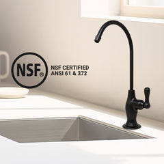 Metpure Vase Style Non-Air Gap RO Faucet Kit with Wrench & 1/4 inch + 3/8 inch OD Adapters, NSF - view 87