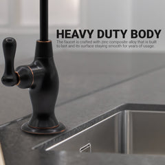 Metpure Vase Style Non-Air Gap RO Faucet Kit with Wrench & 1/4 inch + 3/8 inch OD Adapters, NSF - view 145