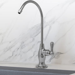 Metpure vase style non-air gap reverse osmosis faucet in polished nickel