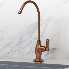 Metpure vase style non-air gap reverse osmosis faucet in rose gold
