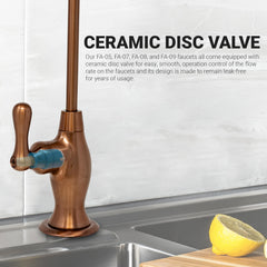 Metpure Vase Style Non-Air Gap RO Faucet Kit with Wrench & 1/4 inch + 3/8 inch OD Adapters, NSF - view 98