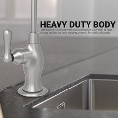 Metpure Vase Style Non-Air Gap RO Faucet Kit with Wrench & 1/4 inch + 3/8 inch OD Adapters, NSF - view 112