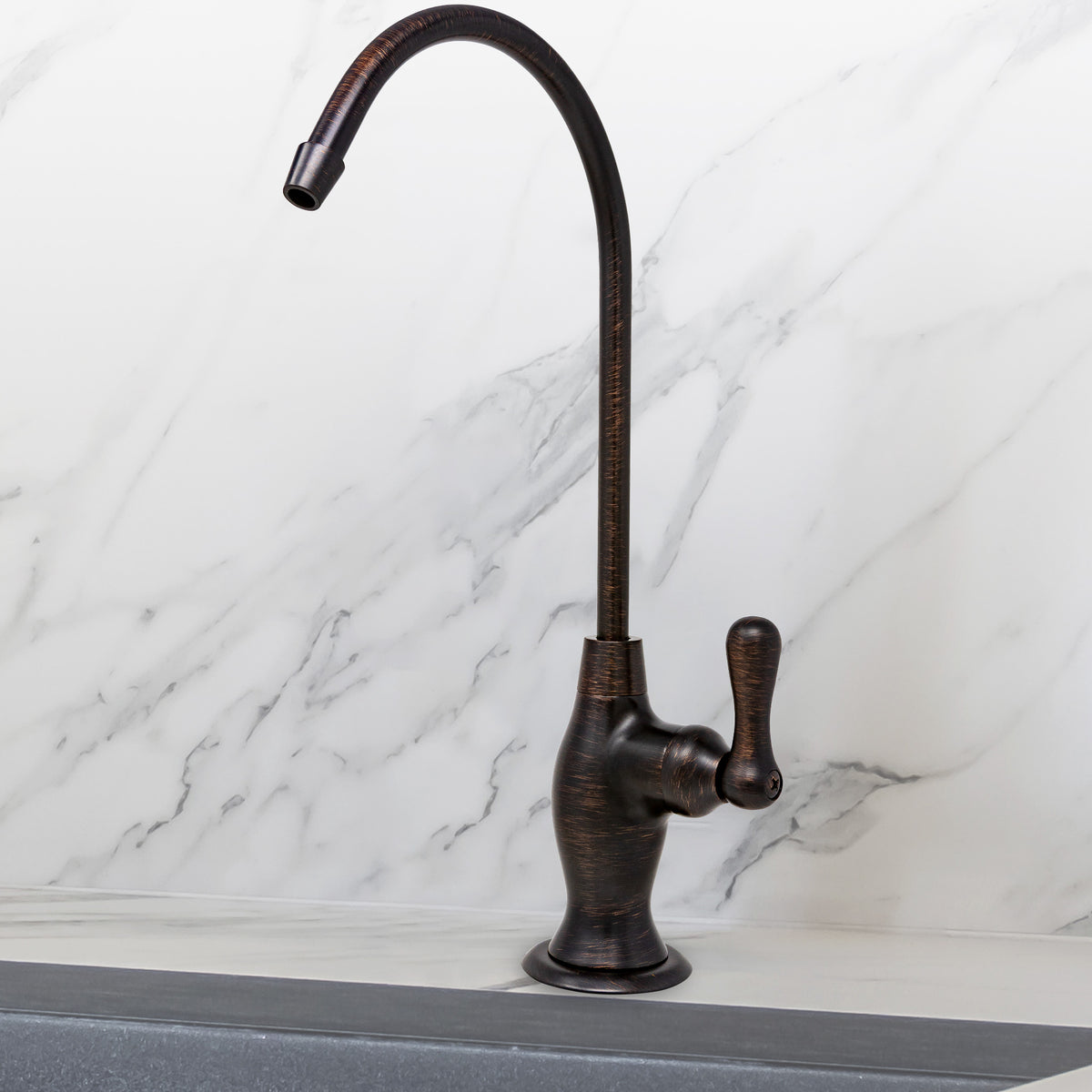 Metpure Vase Style Non-Air Gap RO Faucet Kit with Wrench & 1/4 inch + 3/8 inch OD Adapters, NSF - view 113
