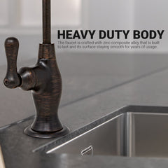 Metpure Vase Style Non-Air Gap RO Faucet Kit with Wrench & 1/4 inch + 3/8 inch OD Adapters, NSF - view 117