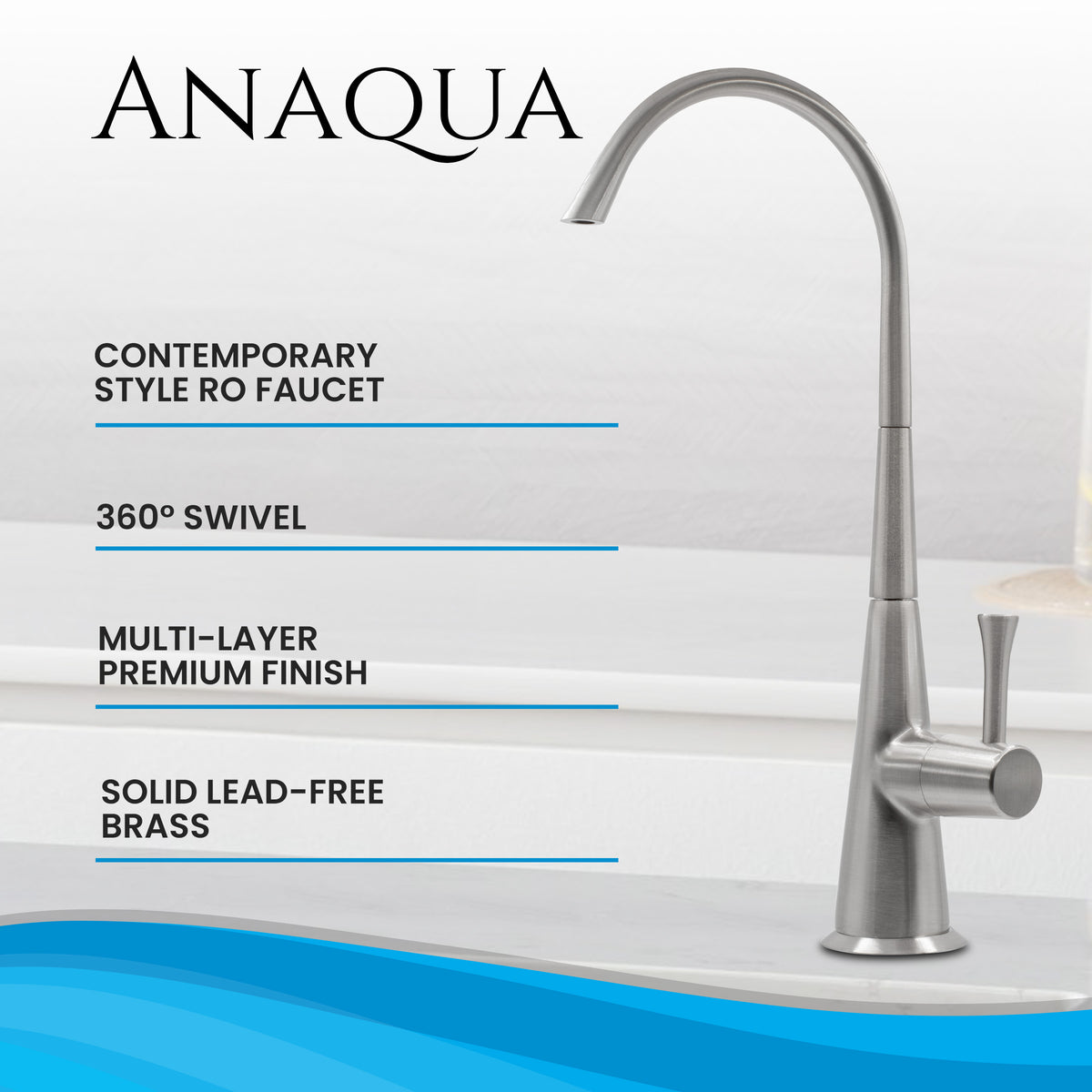 Metpure Anaqua contemporary style reverse osmosis faucet