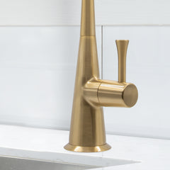 Metpure Anaqua non-air gap reverse osmosis faucet in brushed gold