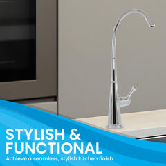 Metpure Anaqua non-air gap reverse osmosis faucet in chrome