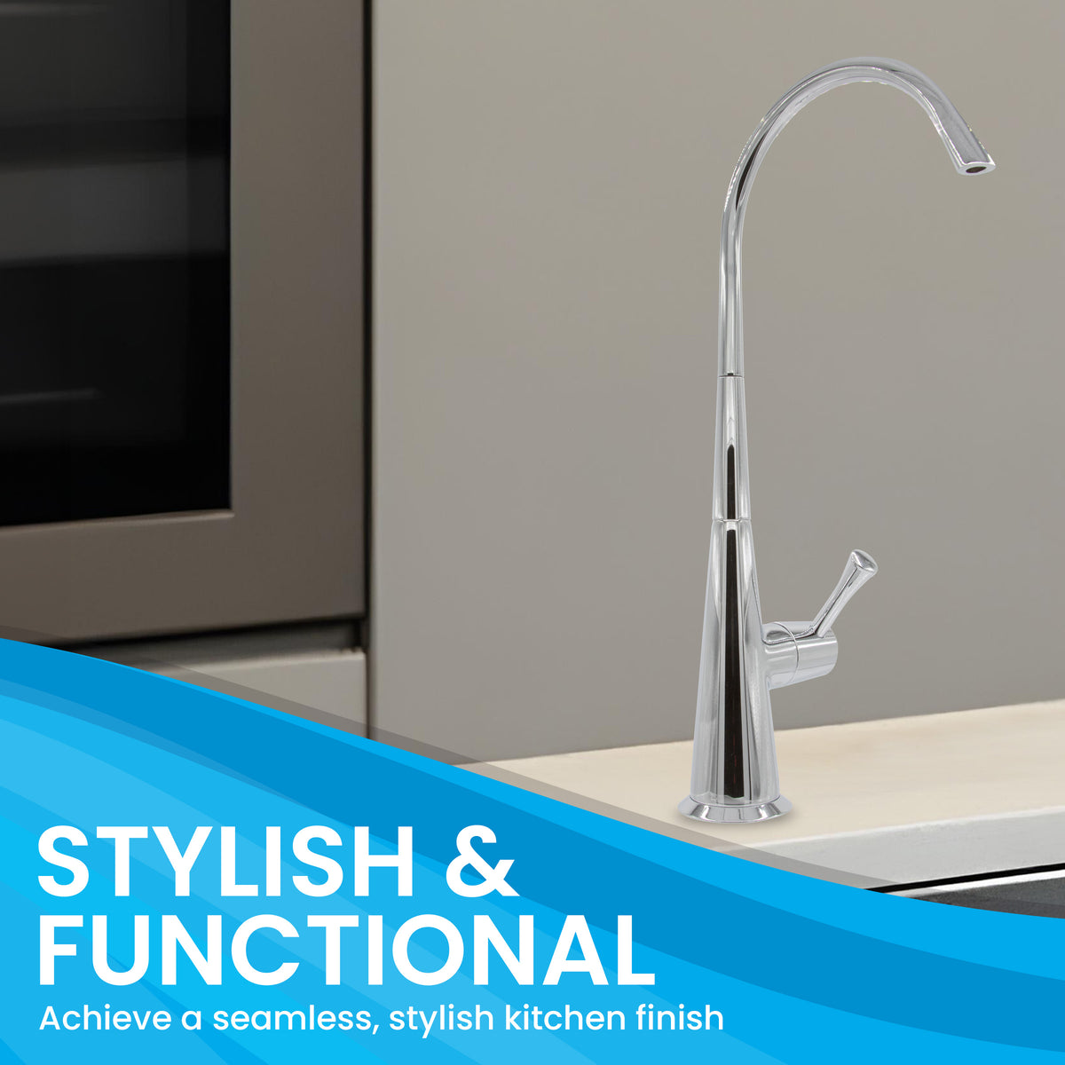 Metpure Anaqua non-air gap reverse osmosis faucet in chrome