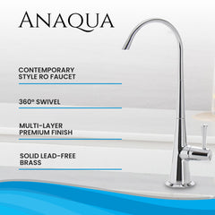 Metpure Anaqua non-air gap reverse osmosis faucet in chrome