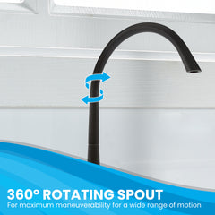 Metpure Anaqua non-air gap reverse osmosis faucet in matte black