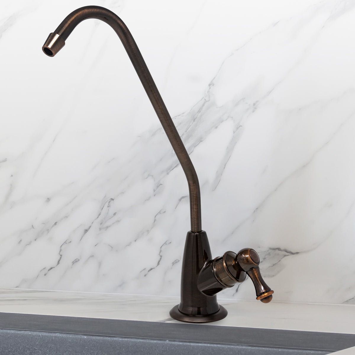 Metpure long reach style non-air gap reverse osmosis faucet in antique wine