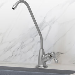 Metpure long reach non-air gap reverse osmosis faucet kit with faucet wrench and adapters