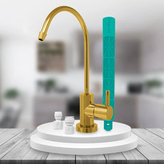 Metpure Small Euro Style Non-Air Gap RO Faucet Kit with Wrench & 1/4 inch + 3/8 inch OD Adapters, NSF - view 63