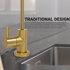 Metpure Small Euro Style Non-Air Gap RO Faucet Kit with Wrench & 1/4" + 3/8" OD Adapters, NSF (Select Color)
