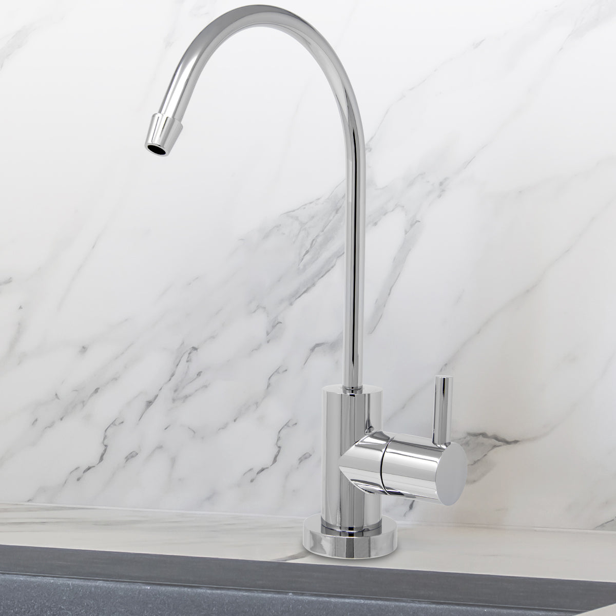 Metpure euro style non-air gap reverse osmosis faucet in chrome