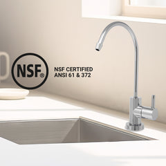 Metpure Small Euro Style Non-Air Gap RO Faucet Kit with Wrench & 1/4 inch + 3/8 inch OD Adapters, NSF - view 32
