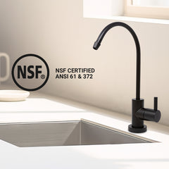 Metpure Small Euro Style Non-Air Gap RO Faucet Kit with Wrench & 1/4 inch + 3/8 inch OD Adapters, NSF - view 38