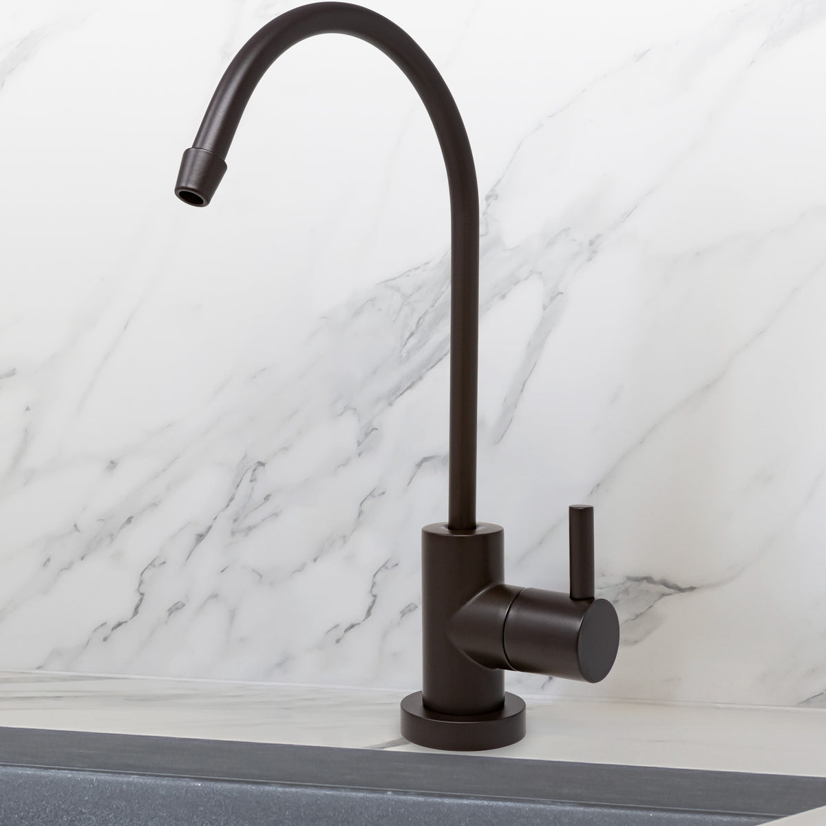 Metpure Small Euro Style Non-Air Gap RO Faucet Kit with Wrench & 1/4 inch + 3/8 inch OD Adapters, NSF - view 45