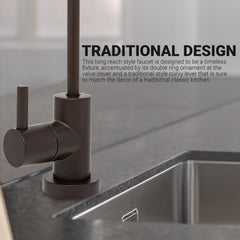 Metpure Small Euro Style Non-Air Gap RO Faucet Kit with Wrench & 1/4 inch + 3/8 inch OD Adapters, NSF - view 40