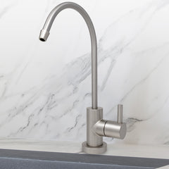 Metpure euro style non-air gap reverse osmosis faucet in satin nickel