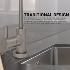 Metpure Small Euro Style Non-Air Gap RO Faucet Kit with Wrench & 1/4 inch + 3/8 inch OD Adapters, NSF - view 51
